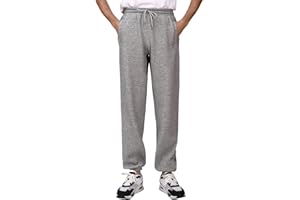 HOTIAN Pantalon de jogging chaud pour homme - En polaire - En coton - Avec poches - Pour les loisirs et l'extérieur - Avec cordon de serrage