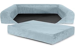 KOPEKS Pet Accessories Housse de Rechange pour canapé de Chien Gris - S - M