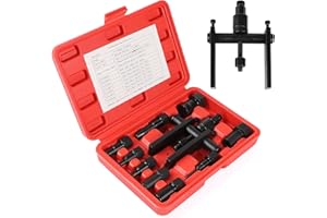 MIGUBIGU 10-teiliges Motorrad Innenlager Abzieher 8 bis 25 mm, Innenlager Werkzeug Motorrad mit Box, Lagerabzieher Set, Einstellbar Kugellager Abzieher, Bearing Puller für Fahrrad, Maschine, Auto