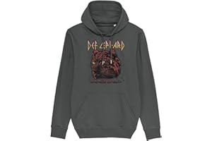 CUP OF TEES Def Leppard Red Animal Adult Hoodie