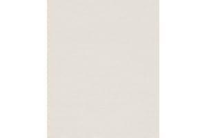 Rasch Tapete 732351 - Helle Vliestapete mit feiner Leinenstruktur in Creme-Weiß, Unitapete, Einfarbig