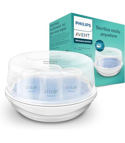 Stérilisateur Micro-ondes Pour Biberons Et Tétines - Capacité 6 Pièces, Séchage Rapide, Rangement, PP Alimentaire