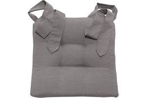 ‎JEMIDI JEMIDI Stuhlkissen Sitzpolster 42x46x7cm - Indoor Outdoor Sitzkissen extra dick - Sitzauflage mit Schleifenband für Esszimmer Stuhl Gartenstuhl