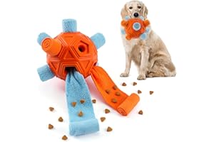 Tesytto Chewers Juguete masticable para perros, pelota de olfateo interactiva duradera para perros para buscar comida, alfombrilla olfativa, entrenamiento de comida lenta para aliviar y estimular el