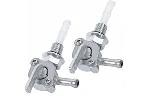 LEBOKJ 2 Pièces Robinet Essence M10X1.25MM Pompe à Essence Electrique Commutateur de Carburant Réservoir de Gaz Universel pour Véhicule Terrain VTT Moto Groupe Electrogene