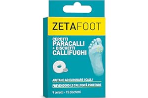 ZETA FARMACEUTICI Zetafoot Cerotti Paracalli + Dischetti Callifughi, Protezione e Trattamento dei Calli, Morbidi e Ipoallergenici, Confezione DM
