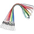 wisdompro 10 x 17 Inch Neck Lanyards for Badge Holder, Keychain, ID Card, USB, Mobile Phone – Assorted Colours