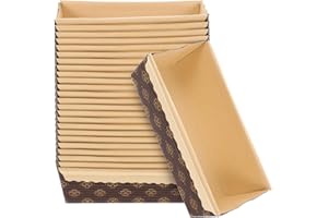 BESTONZON 25 moldes de papel desechables para pan, panadería, pastelería, magdalenas, pudín, pasteles, pasteles, pasteles, postres, para de Navidad