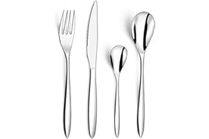 AMEFA - Ménagère 24 couverts de table pour 6 personnes - Actual - Acier inoxydable 18/0, Finition Brillante