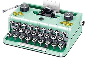 MORBEX 820PCS Retro Typewriter, Retro Vintage Typewriter Model, Retro Decoration, Craft Box Design, Manual Operation, Easy Stow And Store,Best Nostalgic Gift for 6 Year Old Kids Or Adult