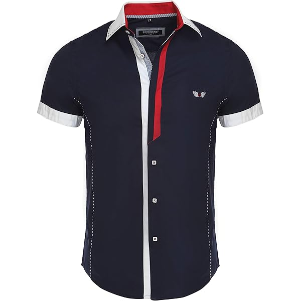 Reslad RS 7065 Men's Short Sleeve Checked Shirt Leisure Slim Fit Reslad RS 7065 Men's Short Sleeve Checked Shirt Leisure Slim Fit