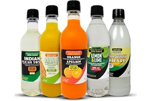 5-pack Aromhusets läskkoncentrat - Indian Tonic, Grape Tonic, Apelsin, Fruktsoda och Ananas