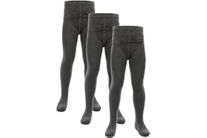A2Z 4 Kids Girls Cotton Rich Uniform School Tights Pack Of 3 Warm Soft and Durable Girls Tights for Comfortable Schoolwear Age 2-13 Years