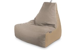 HAPPERS Puff Salón y Jardín Beige con Tejido Antimanchas y Relleno Incluido