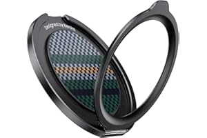 BENKS Soporte Anillo Magnético Movil para MagSafe, 360° Rotación, Soporte Anillo Móvil Magnético con Correa de Cuero Suave para Serie iPhone 16 15 14 13 12, Aurora