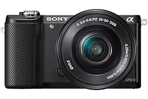 Sony Alpha 5000L Fotocamera Digitale Compatta con Obiettivo Intercambiabile, Sensore APS-C, CMOS Exmor HD, 20,1 MP, Obiettivo da 16-50 mm Incluso, Nero