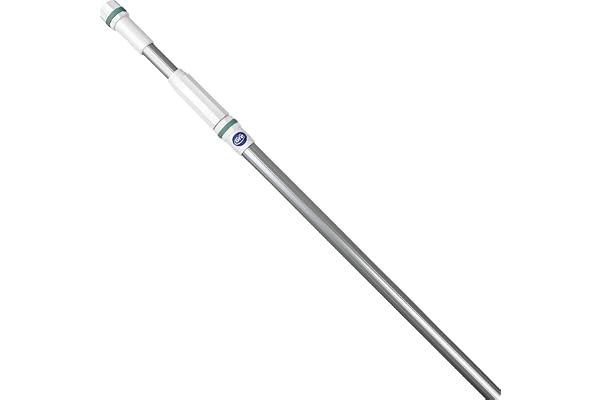 Gre 40011 - Perche télescopique en aluminium de 4,8 mètres (2 sections x 240 cm). Système Easy Clip.