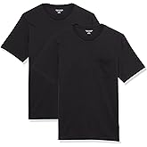 Amazon Essentials Herren T-Shirt mit kurzen Ärmeln, Rundhalsausschnitt und Tasche in normaler Passform, 2er-Pack