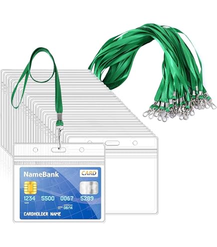 Porte-badge Vertical Rigide Cool Dragon | Avec Cordon Coulissant 48 Cm | Pour Cartes Professionnelles, Accès, RFID | Design Fun Et Pratique