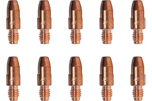 ELECTROMECANICA CANTABRIA ELCAN ELCAN 10 Puntas de contacto de cobre M8x30x10mm para antorcha 36kd y 501D de 0.8/1.0/1.2. Consumibles y accesorios pistola soldar. Boquillas para torcha soldadura hilo mig mag de 1,2mm