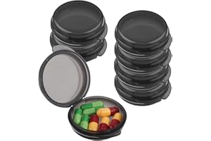 WLLHYF Małe pudełko na tabletki, mini organizer na pigułki, przenośny podróżny pojemnik na pigułki, codzienne etui na tabletki, leki, witamina, wątroba dorsza, pudełko do przechowywania oleju,