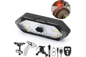 FXINRUIA Kierunkowskaz do skutera elektrycznego, kierunkowskaz LED, światło tylne z pilotem zdalnego sterowania, kompatybilny z MaxG30/Ninebot serii E, kierunkowskaz, światło tylne, światło