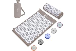 ‎MATTIBI Mattibi® Akupressurmatte mit Kissen – Original Yantramatte für Rücken, Nacken & Fußschmerzlinderung – Mit Tragetasche, Nadelmatte für tiefe Entspannung & Magnetfeldtherapie, ideal für Männer & Frauen