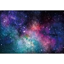 Nachthimmel Fotohintergrund – Sterne & Galaxie, 210x150 Cm, Für Geburtstagsparty & Fotostudio