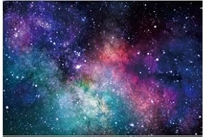 Renaiss 1.8 x 1.2 m Starry Sky Background Space Stars Universe Sparkling Mist Background Child Adult Boy Artistic Portrait Birthday Party Decorations Photo Studio Props