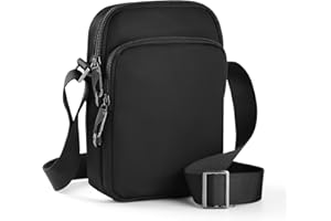 BROADREAM Anti Diebstahl Umhängetasche - Schultertasche mit Reißverschluss Lock & RFID-Blockierung, Wasserdicht Brusttasche Chest Crossbody Bag Herren Damen Tägliches Leben Reise