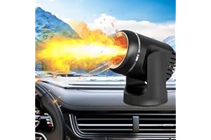 Chaohua Auto Heizung, 12V Portabel standheizung Auto, 2-in-1 Schnelle Heizung und Kühlung, Schnelle Heizung und Entfrostung, 360°-Drehsockel Autoheizung für 12V Auto, SUV, LKW, Jeep