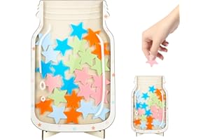 Pinyenr Belohnungsglas,Belohnungsglas Schule Reward Jar Belohnungsglas für Kinder Belohnungen Glas Belohnungsglas für Lehrer