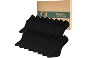 Caldodo Skarpety do sneakersów dla kobiet i mężczyzn, bambusowe stopki, 8 par skarpet sportowych, skarpety sportowe, prezenty dla kobiet i mężczyzn