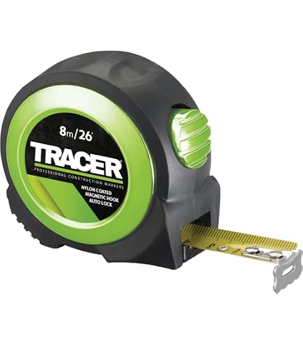 Facom Meetlint 8 Meter X 25 Mm - Rode Nylon Coating, Ergonomische Behuizing, Zeer Duurzaam