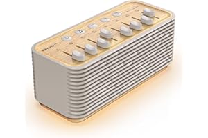 EZVALO Lite Máquina de Ruido Blanco, Bebé Ruido Blanco para Dormir, Altavoz Bluetooth Portátil con 255+ Opciones de Mezcla, Luz Nocturna, Temporizador para Dormir, Regalo para Bebés y Adultos