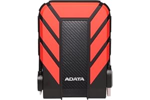 ‎ADATA ADATA AHD710P-2TU31-CRD Dashdrive Durable HD710 Pro External Hard Disk Drive, USB 3.1 (2TB, Red)