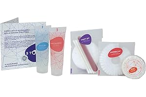 Present-More Kit hôtel Stone - Kit courtoisie 50 invités pour Hotel et B&B | Kit hôtel exempt d'allergènes à la fragrance Relaxing