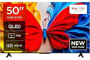 TCL 50S5K-UK – 50” Full HD Smart QLED Direct LED TV with Android TV​ & HDR - Compatible with Google Cast & Google Home, Slim Design