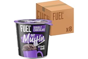 FUEL10K Chocolate Oat Muffin Protein Snack Pot, 52 g (Pack of 8)