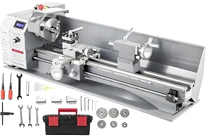 Furvveerr Metall mini svarv Micro svarv maskin metall svarv maskin metall svarv maskin svarv med variabel hastighet (1100 W)