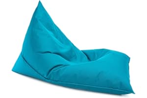 Ecopuf Lazy Pouf Cuscinone S Poltrona Sacco in tessuto Poliestere Antistrappo Impermeabile per Interni ed Esterni 80X130 Cm imbottito con Polistirolo