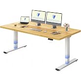 FLEXISPOT Standing Sitting Desk 180 x 80 cm Double Motor, Electric Desk | Anti-collision System, 72-121 cm, Electric Desk wit