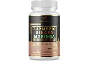 EUPHORIA BLISS Advanced Turmeric Curcumin 12500mg Ginger 1500mg Moringa 12500mg Boswellia 750mg Saffron 500mg, Joint Care Supplement, Quercetin, Tart Cherry, Ceylon Cinnamon, ONE per Day, 4 Month Supply, Made in UK