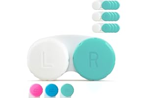 Tampen Caja de Lentes de Contacto · 12 Piezas · Estuche Lentes de Contacto · Suministro para un año · Ideal para Viajar · Higiene · Verde