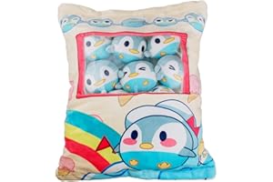 MUZIRI KINOKOO Almohada de pingüino de Peluche Suave para Cama Sofá-Penguins Plush Hugging Pillow -Penguin Plush