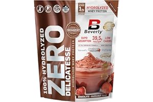 BEVERLY NUTRITION Beverly Zero Delicatesse - Proteína Hidrolizada de Suero con Digezyme y Tolerase - 1 Kg - 29 g de proteína por ración - 28 servicios - Excelente digestibilidad - Sabor (CHOCOLATE AVELLANA)