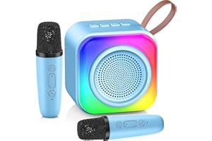 VESMIGA Birthday Gifts for Teen Girls, Kids Karaoke Machine, Toys Age 3-15 Year Old Girl Birthday Presents for Daughter, Niece, Granddaughter (Blue)