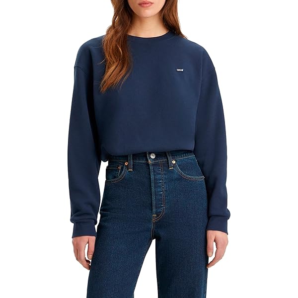 Levi's Boxy T-shirt met V-hals voor dames, wit., S