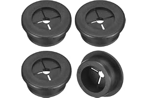QUARKZMAN 4 st kabelgenomföring för skrivbord, 1 tum (25 mm) flexibel gummigenomföring trådhålsskydd för kabelarrangör skrivbord dator