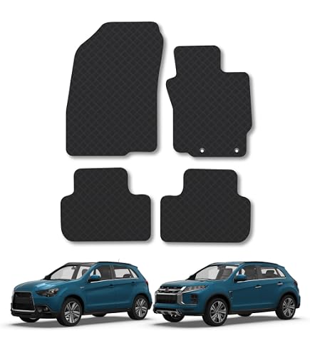 12-Piece Rubber Non-Slip Cup Slot Mat Set For Mitsubishi ASX / Outlander Sport 2011-2017 – Color Options